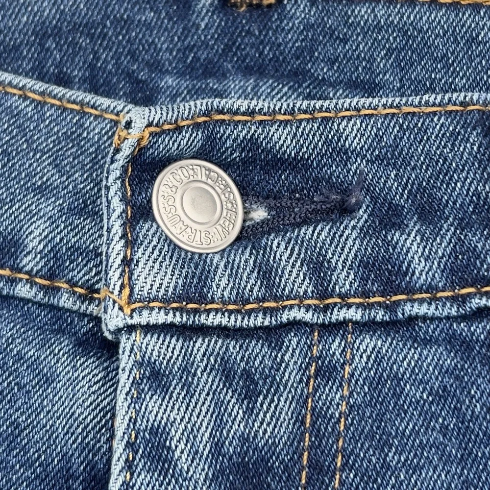Levi's 505 Regular Fit Jeans Men's W33 L30 Blue Stretch Denim